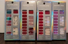 4PK Dashing Diva Gloss Ultra Shine Gel Nail Strips 32/Box Stocking Stuffers New
