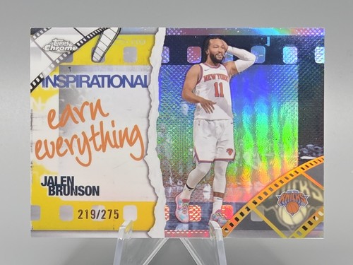 2025 Topps Chrome Jalen Brunson Refractors Yellow (RAW)