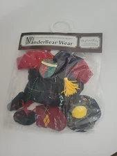 Vintage Muffy VanderBear 1993 Scottish Dance Highland Fling Outfit NABCO NEW 