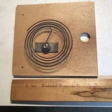 Vintage Germany Cuckoo Clock part Rear Case Wood Door w/ Gong