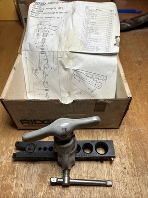 RIDGID No. 458 Precision Ratcheting Flaring Tool 45 Degree 1/8-3/4. Lightly Used