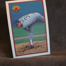 Bowman 1989 Jamie Moyer Rookie #223 Texas Rangers Baseball Trading Card. rookie card picture