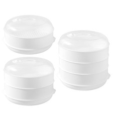 Microwave Steamer Steamer with Lid as a Dish Round Microwave Cooking Steamer fit