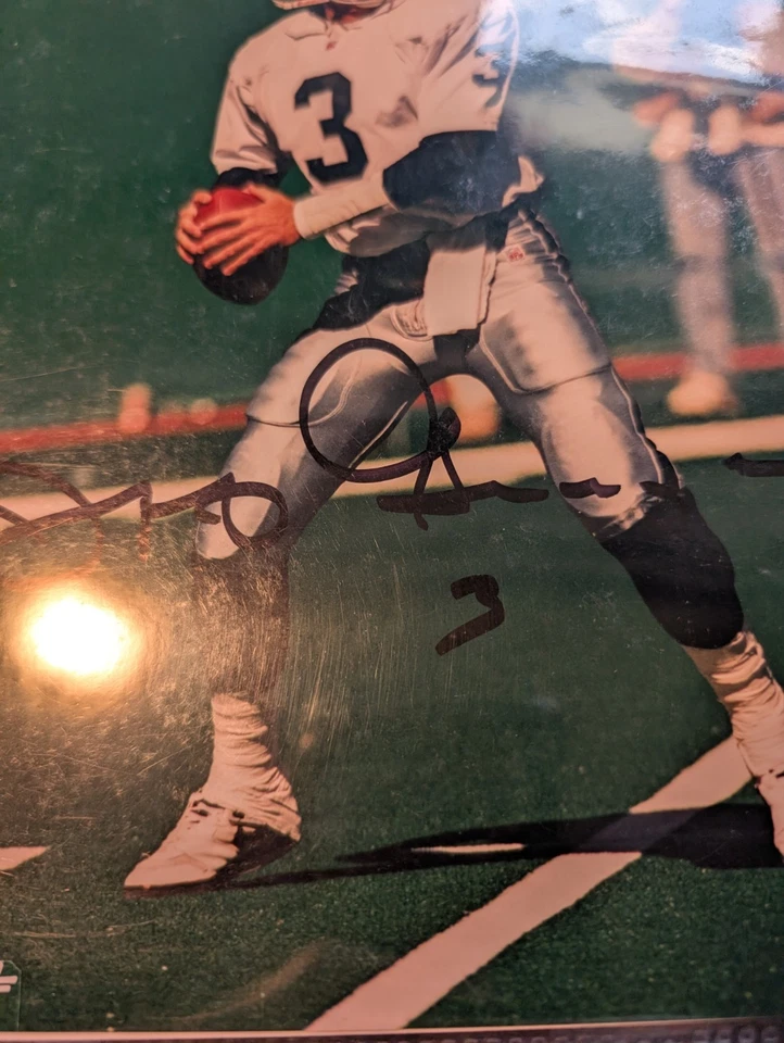 NFL Oakland Raiders Jeff George Signed Autographed 8x10 Photo w/ CoA — 第 2/3 张图片