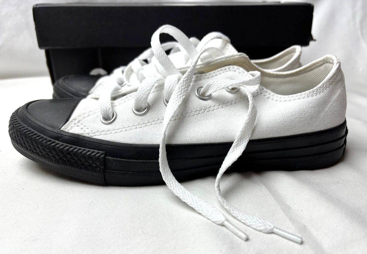 Unisex Converse Jack Purcell Canvas Low SCHWARZ / WEISS M-4 / W-6