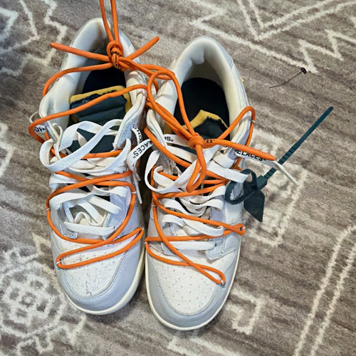 Nike Dunk Low Off-White Lot 44 of 50 DM1602-104 Sail/Grey/Orange 2021