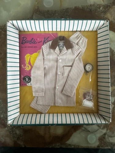 Vintage 1960 Mattel Barbie Ken Sleeper Set #781 Complete In Box