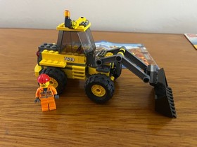 LEGO CITY CONSTRUCTION  FRONT-END LOADER #7630 -MANUAL & MINIFIG  NO BOX - READ!
