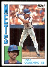 Jose Oquendo 1984 Topps #208 New York Mets MLB READ FREE SHIPPING AutographDen