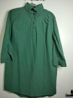 Tuckernuck's Pomander Place Size M Green 100% Cotton 3/4 Sleeve Polly Dress