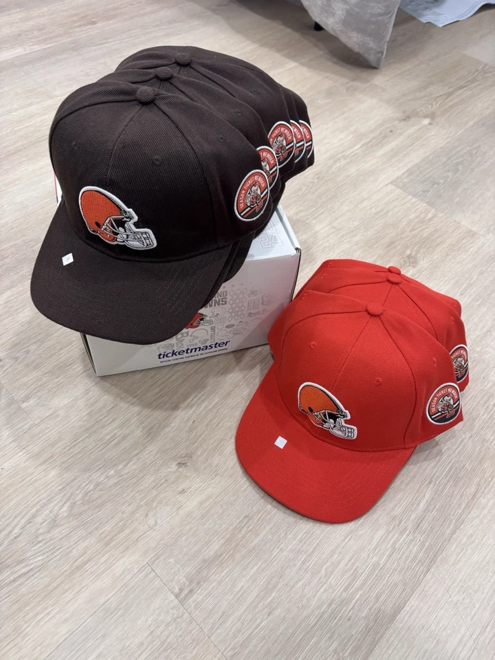 Conjunto de oito! Chapéu para membro ingresso de temporada Cleveland Browns - Imagem 4 de 4