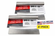 2 Pack Stainless Steel Bench Scraper & Rollin...