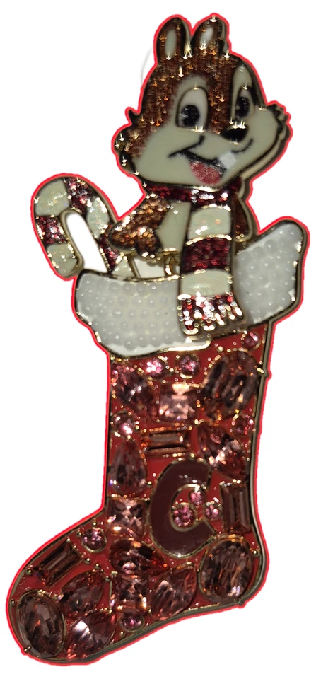 Pendientes de vacaciones de Navidad Chip & Dale de los parques y chuchería de Disney Foto 3 de 4