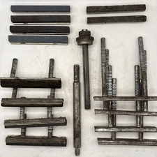 16 Assorted Engine Cylinder Hone Parts - Racks, Grit Stones, Other Parts