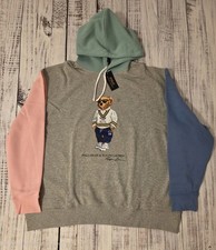 Polo Ralph Lauren Men's 2XB Polo Bear Fleece Hoodie Andover Heather NWT