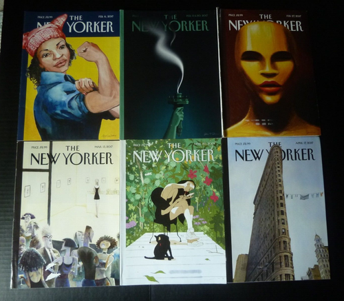 Lot of (6) New Yorker Magazine FEBRUARY MARCH APRIL 2017 - Picture 2 of 9