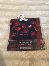 American Girl Janie  Jack Wrapped in Roses Party Top Floral for 18" Doll NEW 