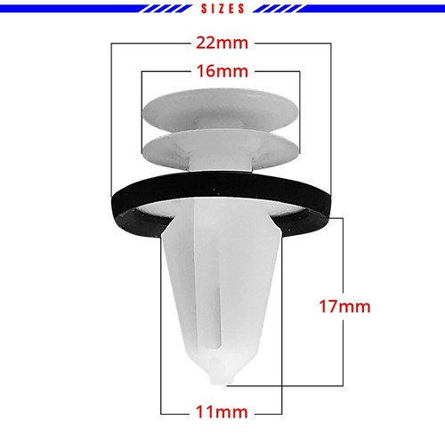Mean Taz Auto 30x Clips de Panel de Puerta para Ford, Tesla 1025401-00-A, W713297-S300 - Imagen 2 de 8