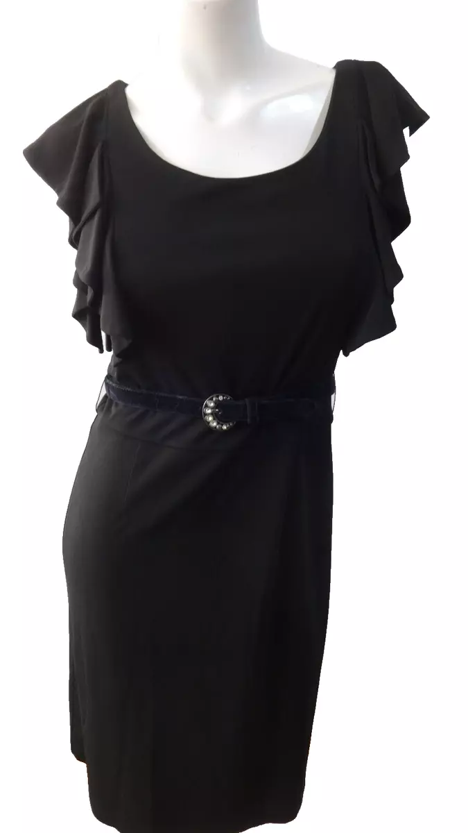 Whbm black sale dress