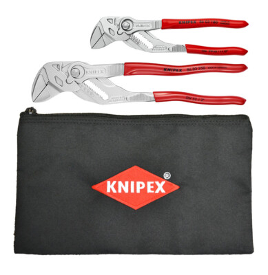 Knipex 9K 00 80 109 US, 2 Pc Pliers Wrench Set With Keeper Pouch