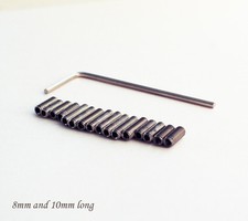 8 & 10 mm Edelstahl Steg Sattel H&ouml;he Schrauben & Schl&uuml;ssel, f&uuml;r Squier/Metrische Strat