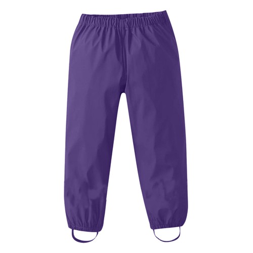 Kids Rain Pants,Toddler Waterproof Rain Wear Suspender Trouser Outdoor Rain Bib - Picture 5 of 15