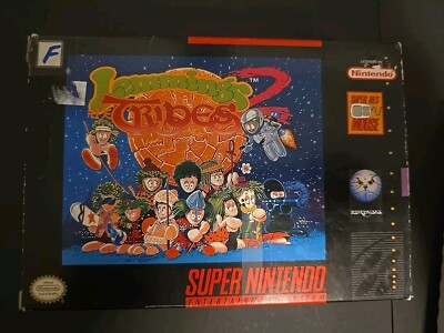 Lemmings 2 Tribes Super Nintendo SNES In Box 