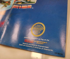 Captain Commando Capcom 1986 Nintendo NES Fold Out Poster CAP-NES-US Vintage