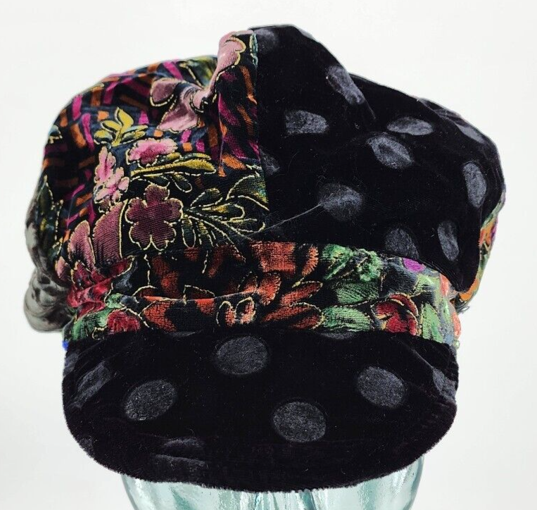 VTG Venetian Paradise Reversible Velvet Hat Retro Fun Poor  display picture 1