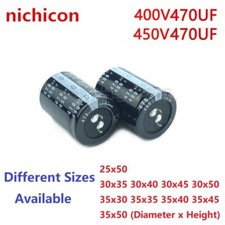 2Pcs Nichicon 470uF 400V 470uF 450V 400v470uf 450V470UF Snap-in PSU Capacitor
