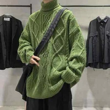 Neck Sweater Male Sweater sweater Trend Autumn Winter Thick Sweater Men