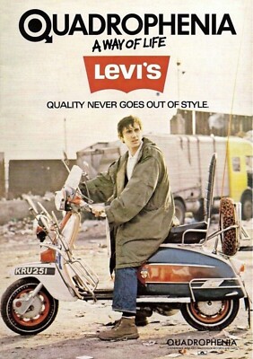QUADROPHENIA MODS SCOOTER LAMBRETTA VESPA FILM A4 ADVERT UK