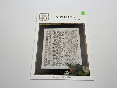 Rosewood Manor Just Peachy Sampler Counted Cross Stitch Pattern