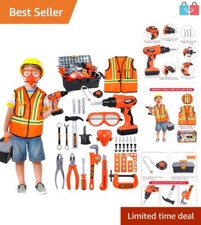 Premium 45-Piece Toddler Tool Set with 2-in-1 Drill  Eco-Friendly Materials