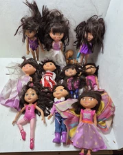 Lot of Dora the Explorer Nickelodeon Dolls Toys Cartoon Character Y2K VTG