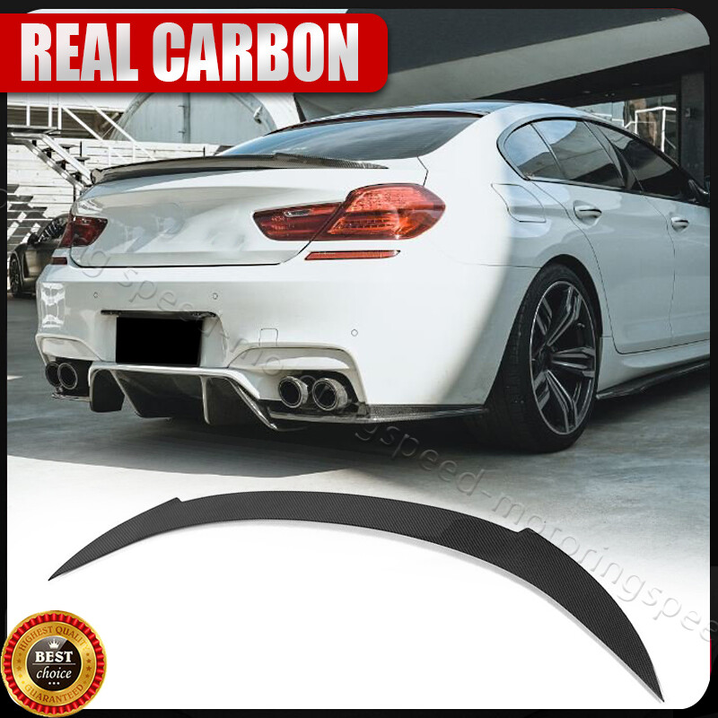 REAL CARBON Rear Trunk Spoiler Wing For BMW F06 640i 650i M6 Gran