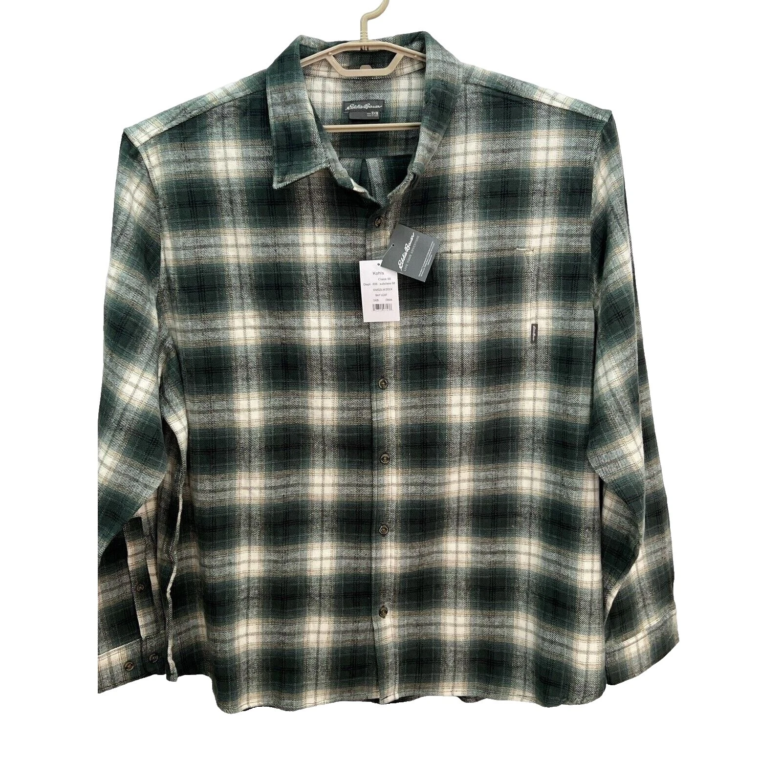 Eddie Bauer Cotton Casual Button-Down Shirts for Men