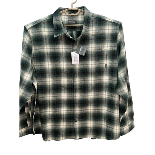 Chemise homme Eddie Bauer Travex manches courtes boutonnée