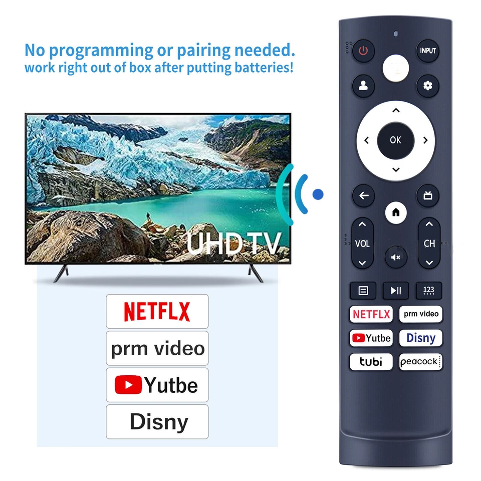 Nuevo Mando a Distancia para Hisense Smart TV REF3A90 REF3M90H REF3V90H +Batería🔋🔋 Foto 4 de 4