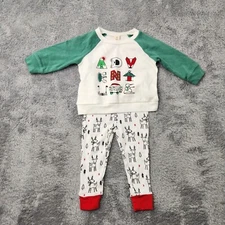 Tucker + Tate Adventure Top & Koala Kids Reindeer Print Pants 12M Holiday Set
