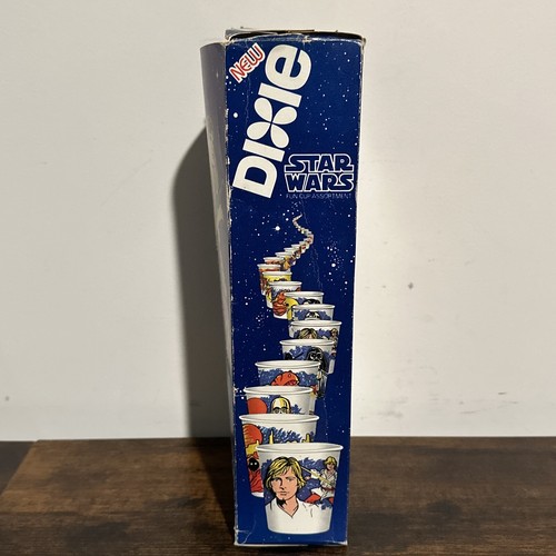 Tazas Dixie Chewbacca y Han Solo Star Wars 1980 de colección nueva caja abierta - Imagen 5 de 7