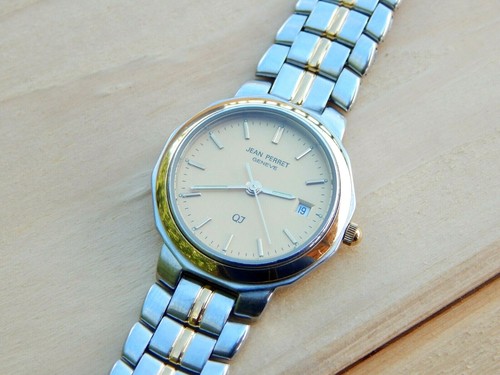 Jean Perret QJ Geneve Womens Luxury Wrist Watch SS Silver/Gold tone Swiss  Eta | eBay