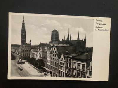 Danzig Langemarkt advertising stamp German East Fair Königsberg 1940 used  50