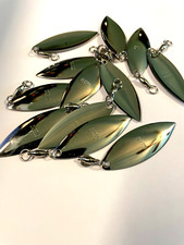 12 ct. Nickel #4, Willow Blade, BB Swivel, Spinner Bait Parts, Bass, Pike, Lures