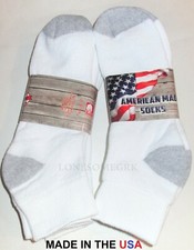 FREE SHIP 6 Pairs Mens Cushioned Ankle Socks Medium Weight Fits 9-12 Shoe