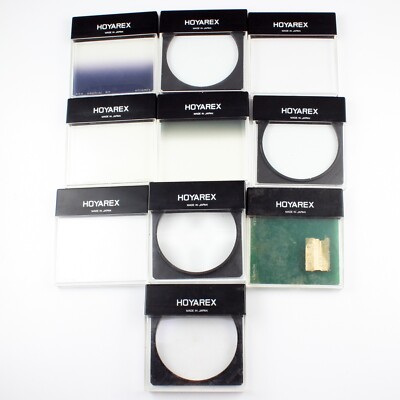 Lot of 10 Hoyarex Drop-In Effects Filters 75x75mm for Hoyarex Filter Holder