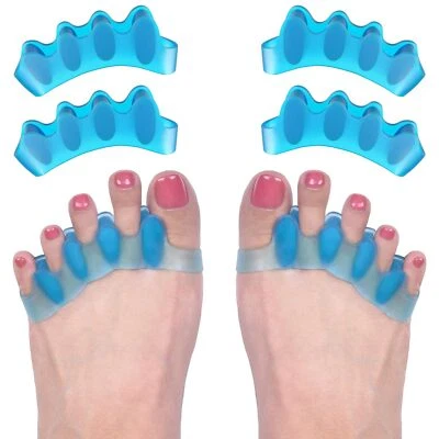 GEL TOE SPACERS 4 par de correctores de juanetes de silicona con separador de dedos de gel suave