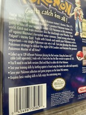 WATA 9.0 Pokemon Blue Version CIB First Print Sandshrew "Red" Text Variant Error