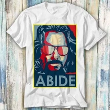 The Big Lebowski Tee The Dude Abide T Shirt Meme Gift Top Tee Unisex 661