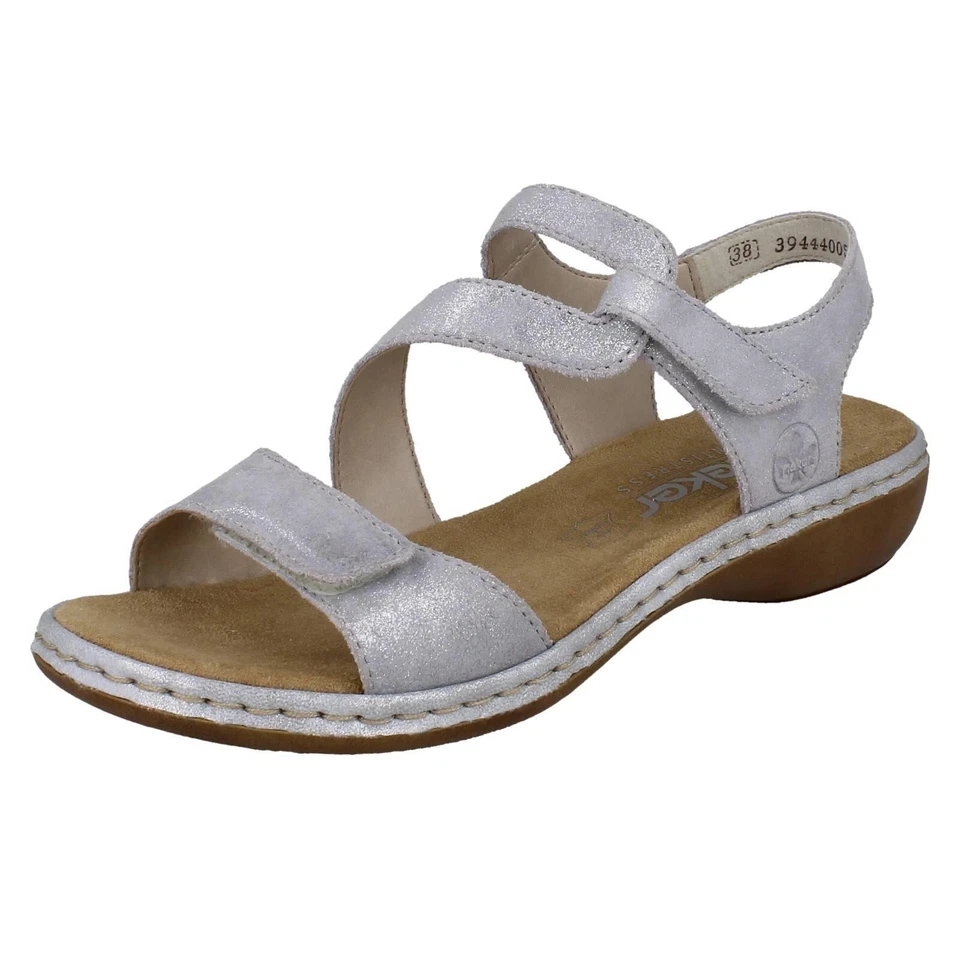 Sandales Décontractées En Cuir Rieker '659C7' Pour Femmes - Photo 4/4